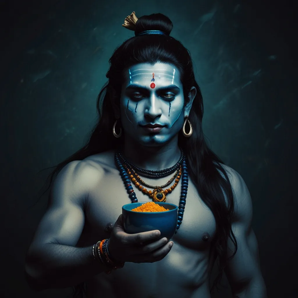 What Makes Lord Shiva's Blue Throat a Symbol of Ultimate Sacrifice?