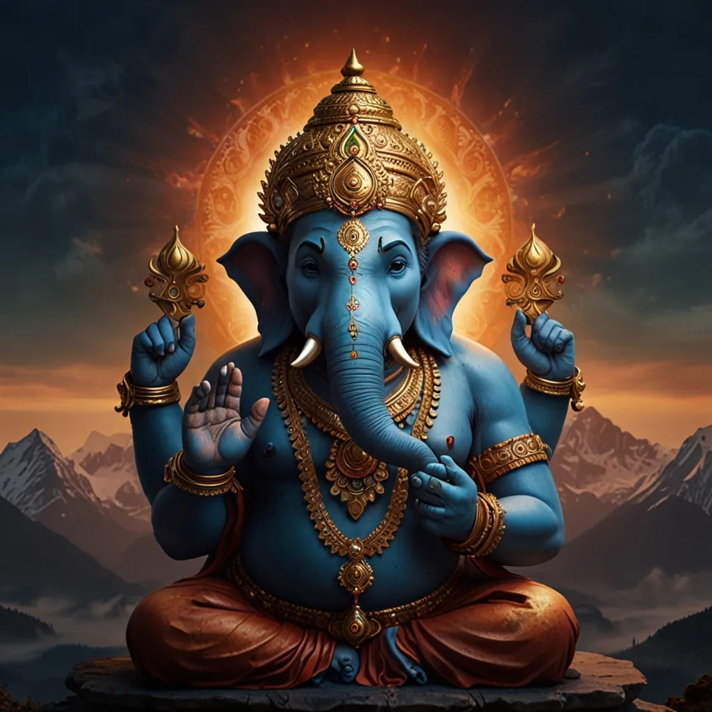 What Cosmic Secrets Does Ganesha Guard with His Elephant Head?